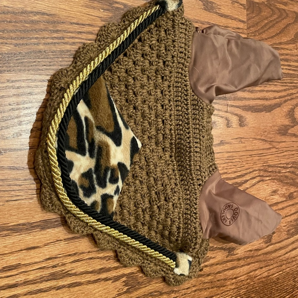 Leopard Print Dover Ear Bonnet